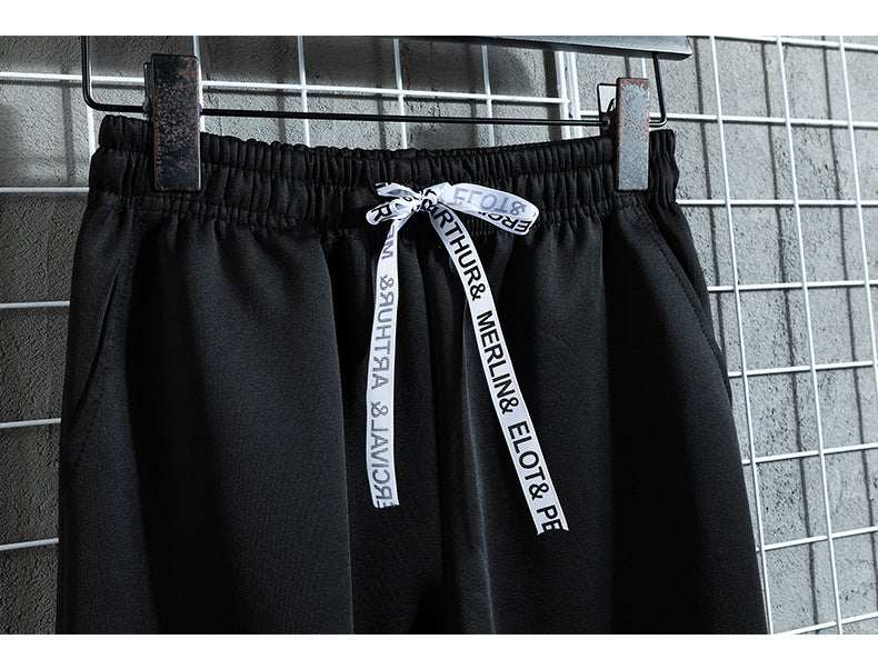 Ethnic Style Men's Hooded Sweater Slim Fit Ninth Pants Sports Suit