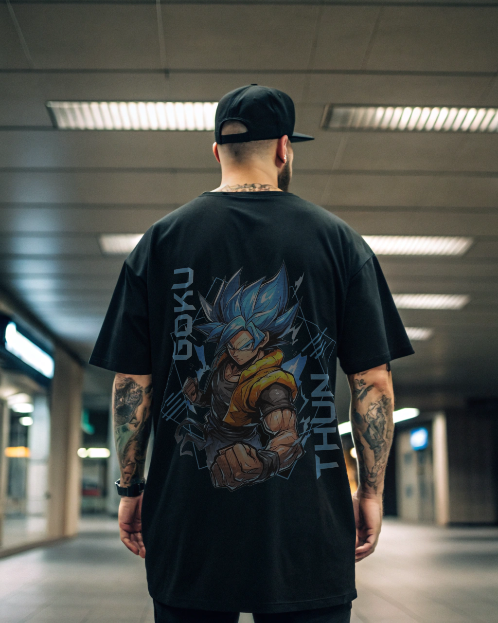 Goku Blue Oversized T-Shirt